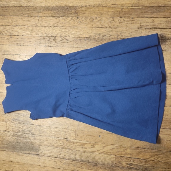 J.Crew Blue Sleeveless Fit & Flare Blue Dress - Size 2XS - Picture 8 of 8